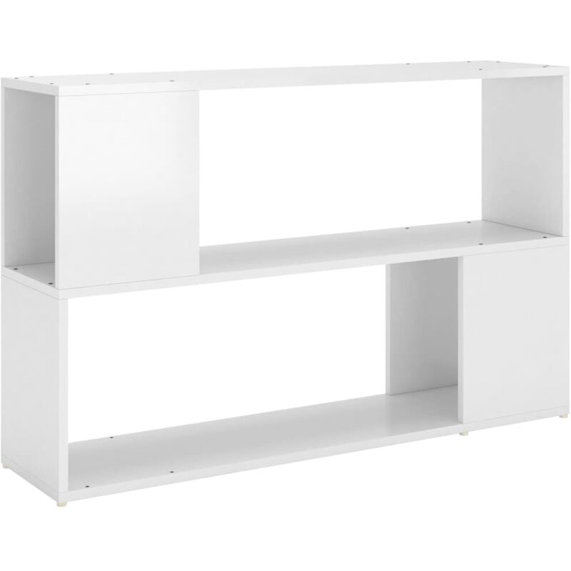 foto del prodotto vidaxl - libreria bianco lucido 100x24x63 cm in truciolato