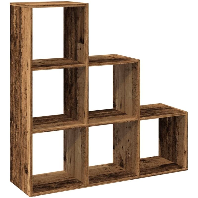 foto del prodotto vidaxl - libreria divisorio 3 ripiani legno antico 99x29x99cm truciolato