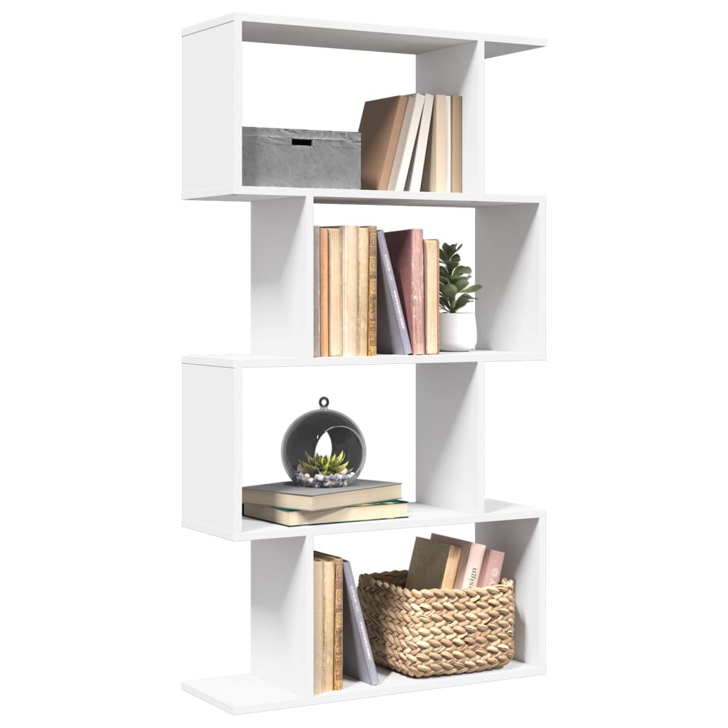 foto del prodotto vidaxl libreria divisorio 4 ripiani bianca 70x24x129 cm in truciolato