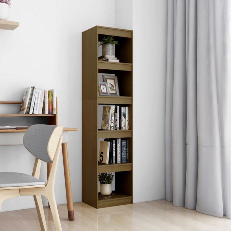 foto del prodotto vidaxl libreria divisorio ambra 40x30x167,5 cm in massello di pino