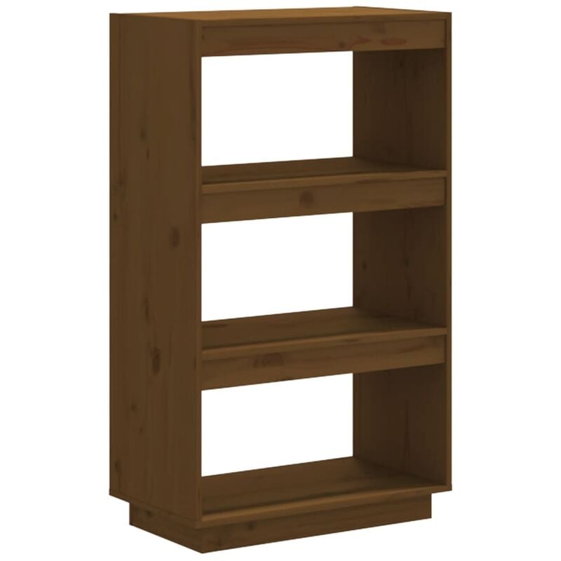 foto del prodotto vidaxl libreria divisorio ambra 60x35x103 cm in massello di pino