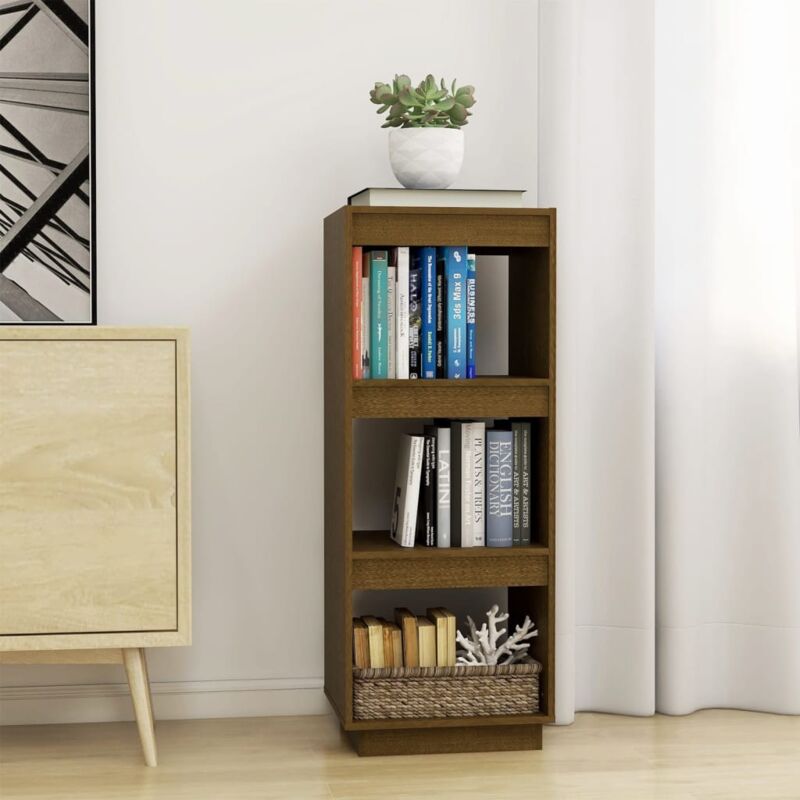 foto del prodotto vidaxl libreria divisorio ambra in legno massello di pino