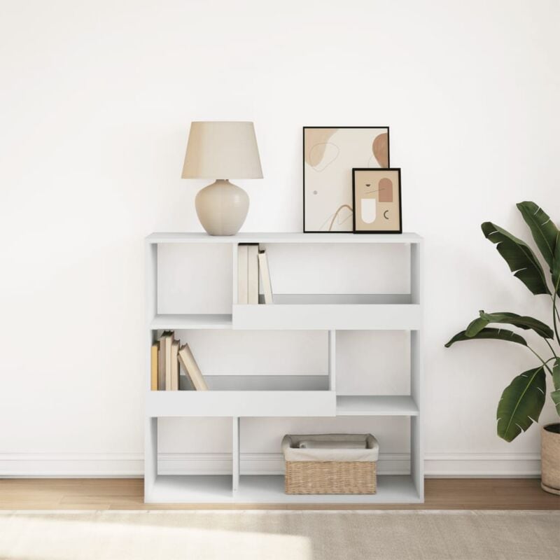 foto del prodotto vidaxl libreria divisorio bianco 100x33x94,5 cm