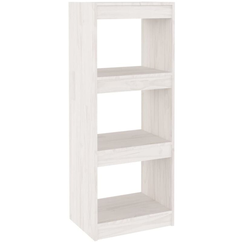 foto del prodotto vidaxl - libreria/divisorio bianco 40x30x103,5 cm legno massello di pino