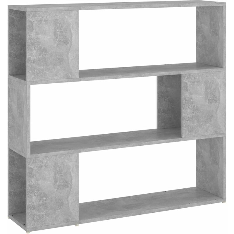 foto del prodotto vidaxl libreria divisorio grigio cemento 100x24x94 cm