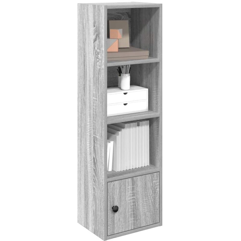 foto del prodotto vidaxl libreria grigio sonoma 31x24x102 cm in legno multistrato
