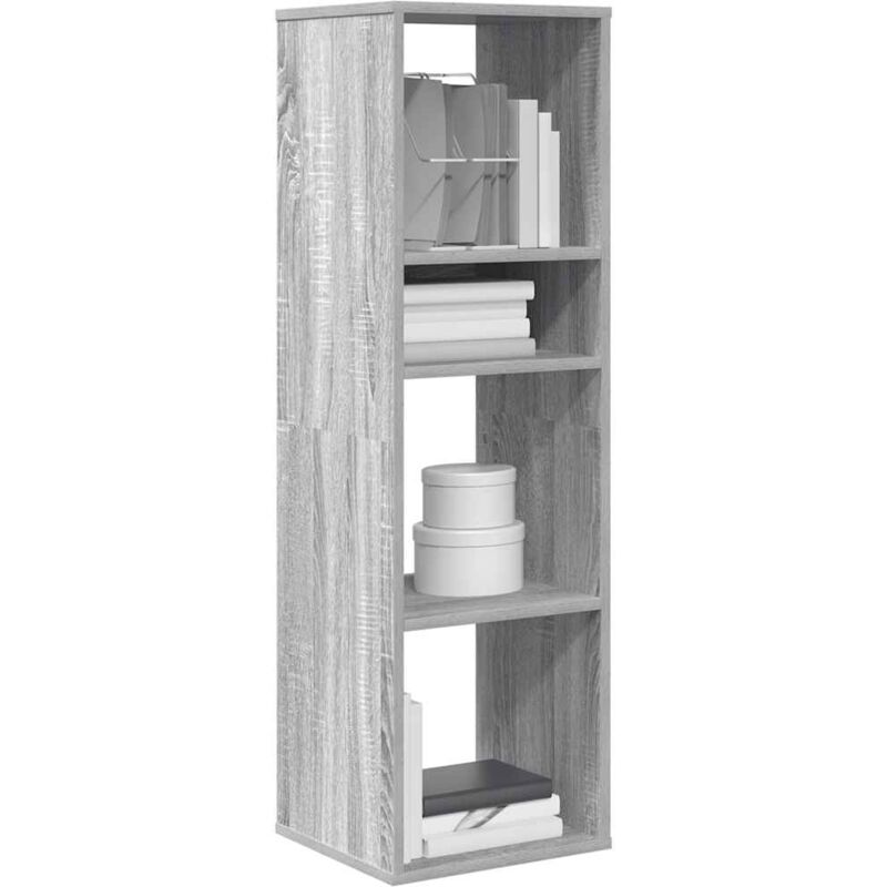 foto del prodotto vidaxl libreria grigio sonoma 34x31x112 cm in legno multistrato