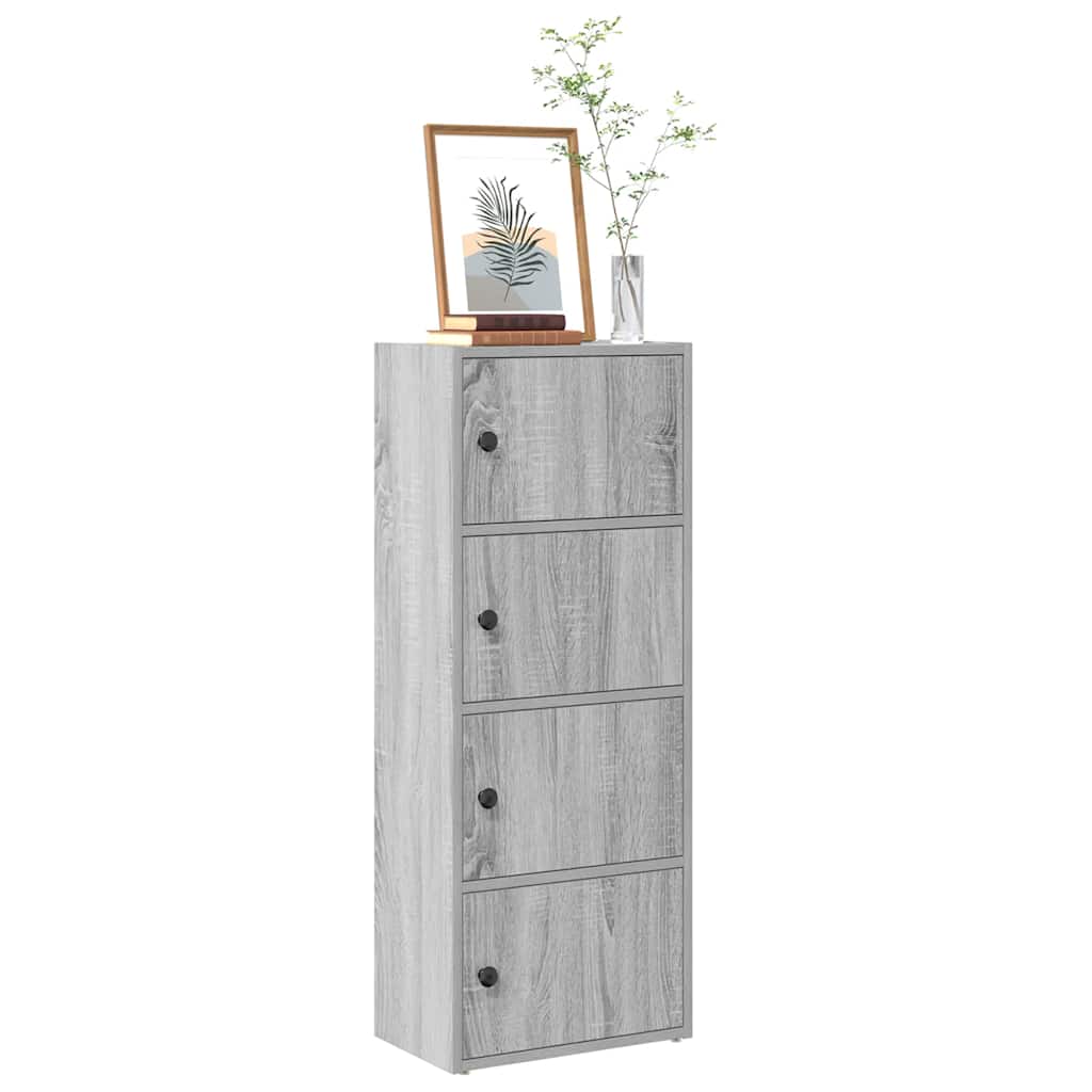 foto del prodotto vidaxl libreria grigio sonoma 40x24x102 cm in legno multistrato