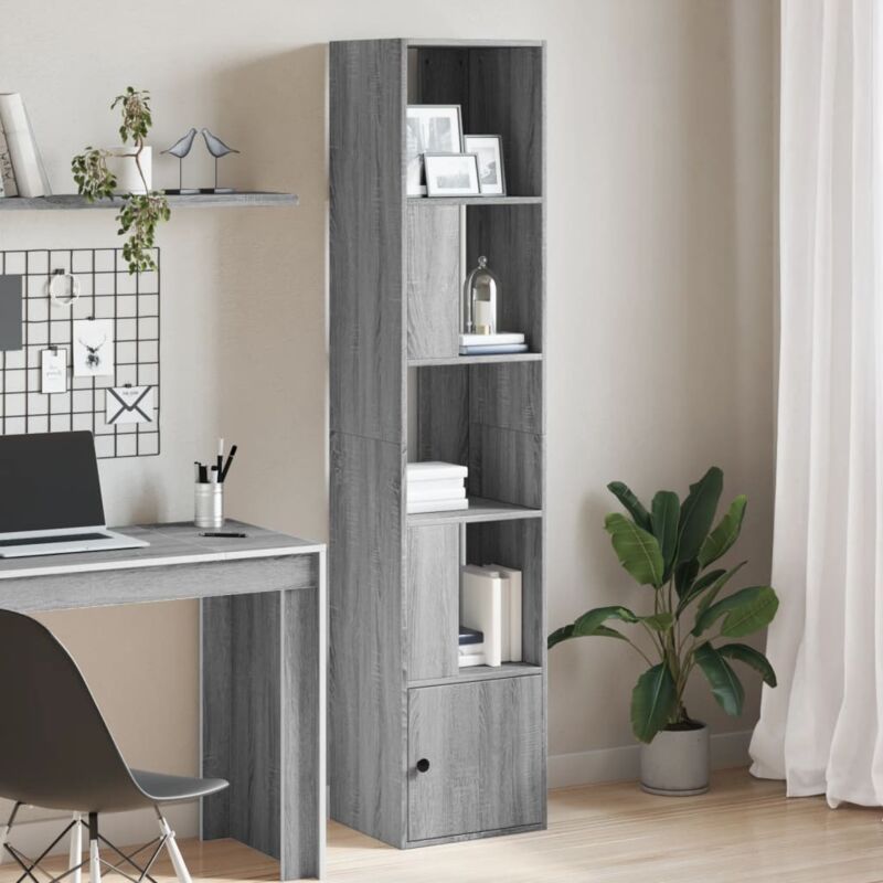 foto del prodotto vidaxl libreria grigio sonoma 40x36x189 cm in legno multistrato