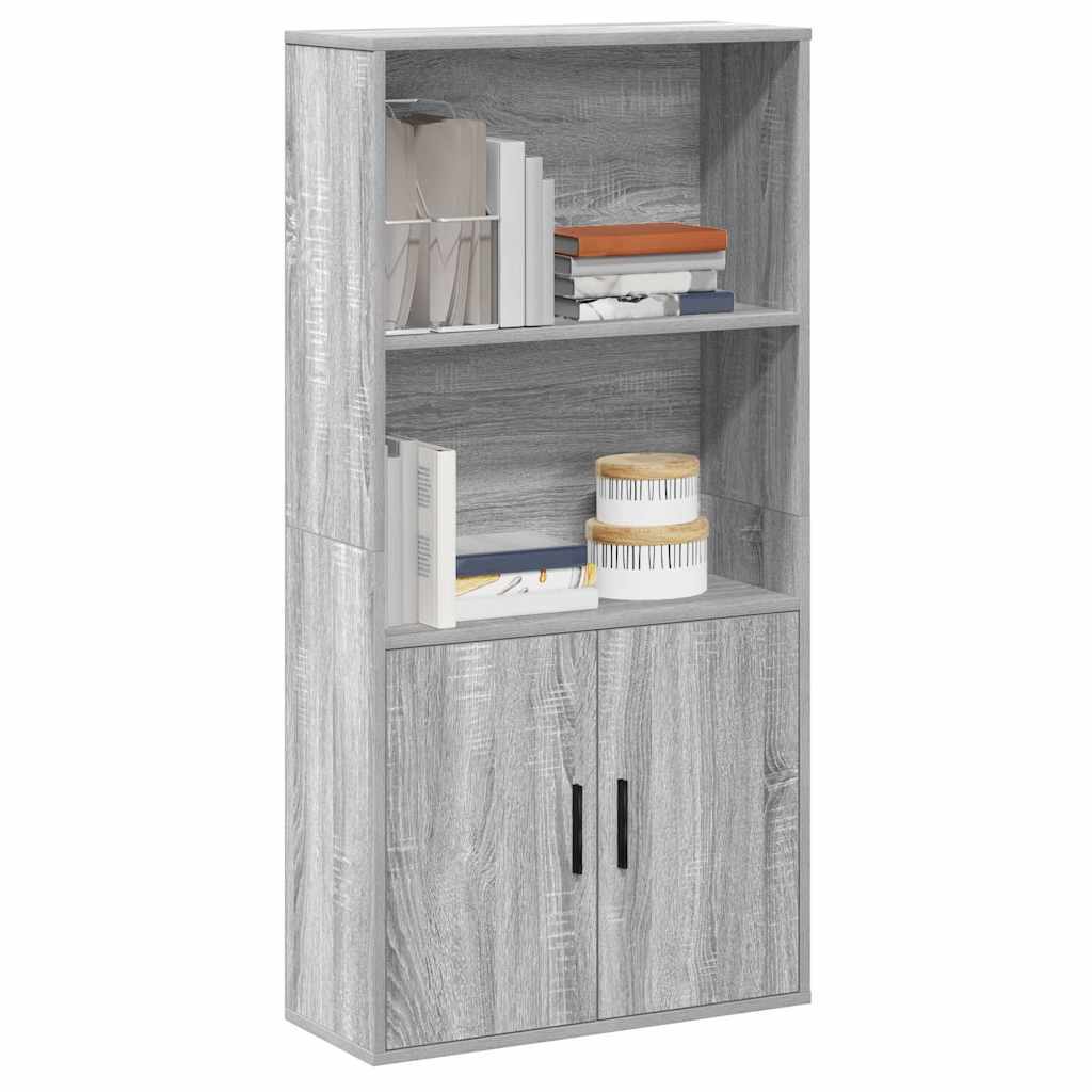 foto del prodotto vidaxl libreria grigio sonoma 60x24x120 cm in truciolato