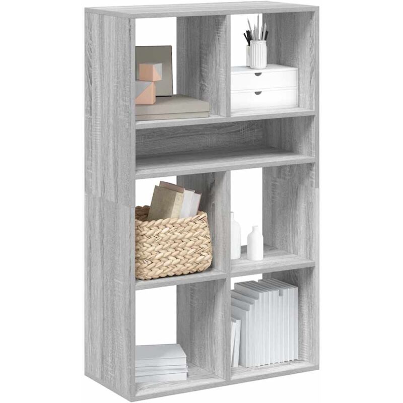 foto del prodotto vidaxl libreria grigio sonoma 66x31x112 cm in legno multistrato