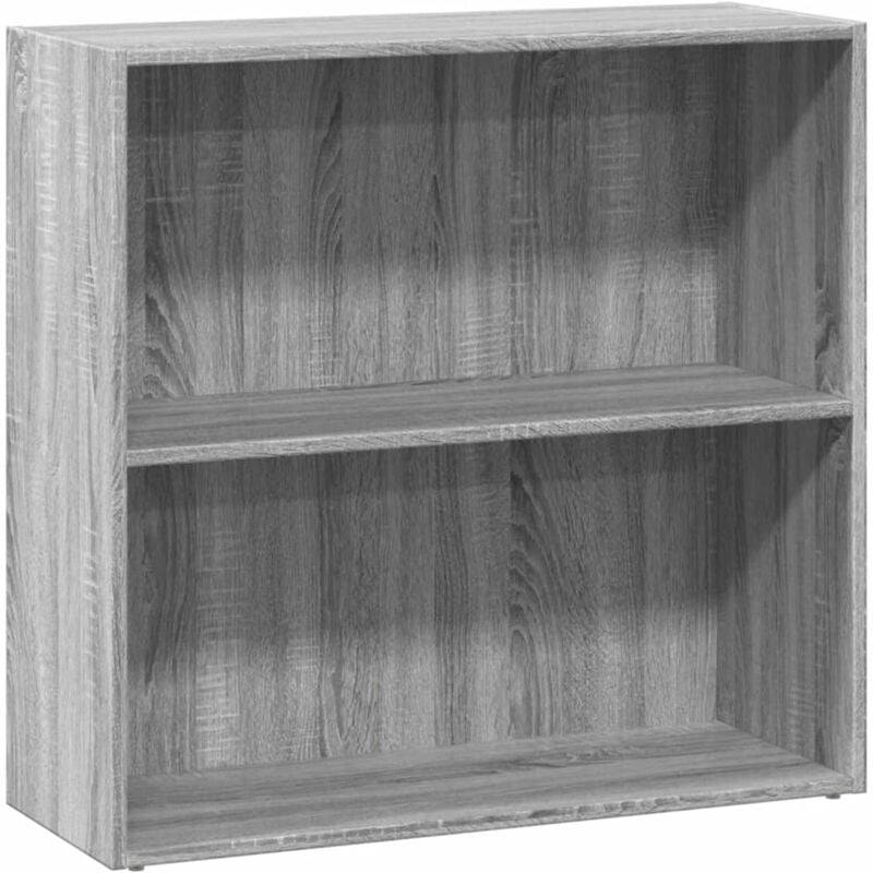 foto del prodotto vidaxl libreria grigio sonoma 80x30x77 cm in legno multistrato