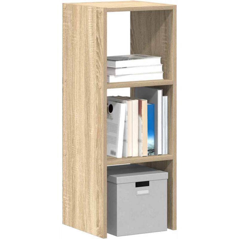 foto del prodotto vidaxl libreria impilabili rovere sonoma 30x30x80 cm legno multistrato