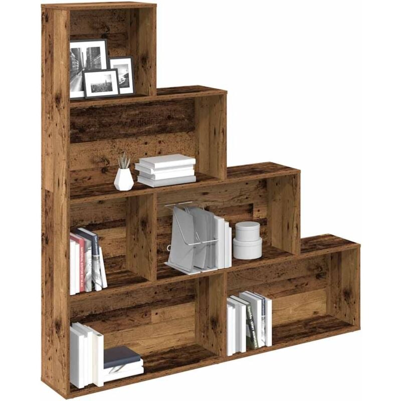 foto del prodotto vidaxl libreria legno antico 157x24x160 cm in legno multistrato