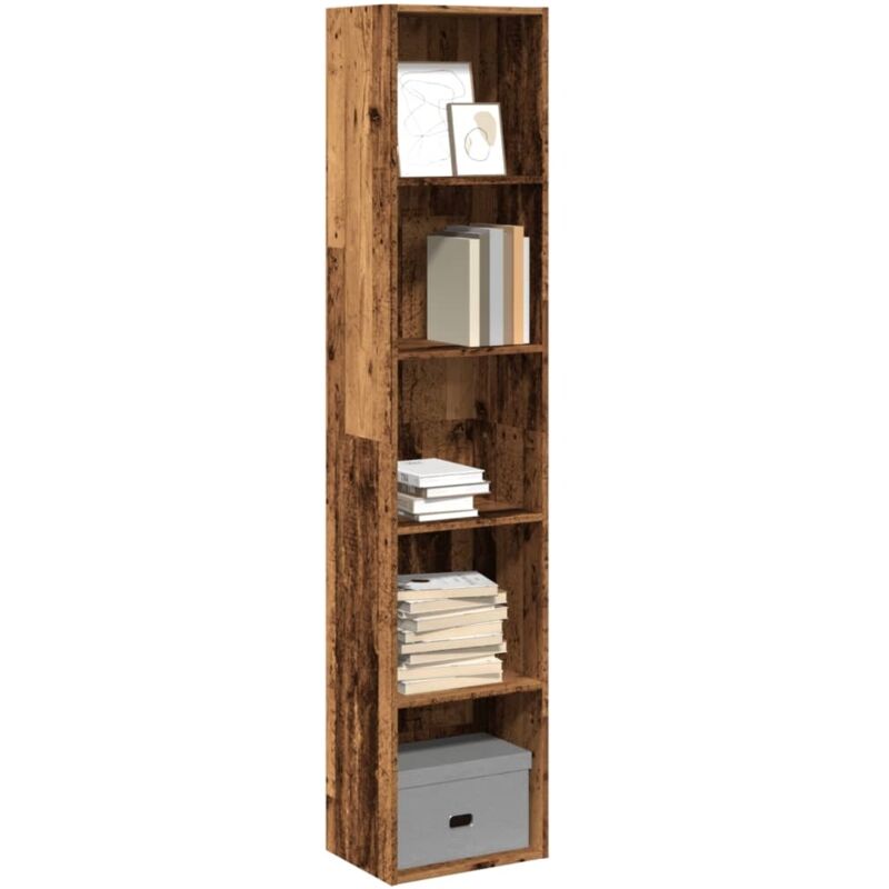 foto del prodotto vidaxl libreria legno antico 40x30x189 cm in legno multistrato