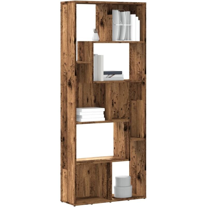 foto del prodotto vidaxl libreria legno antico 67x24x161 cm in truciolato