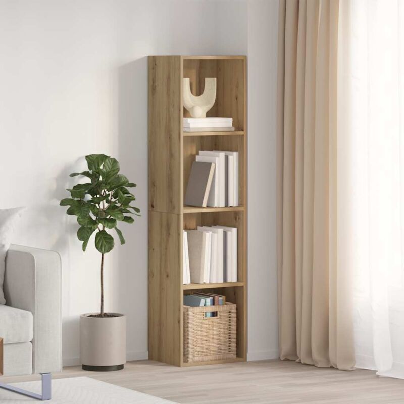 foto del prodotto vidaxl libreria mobile tv legno antico 36x30x143 cm legno multistrato