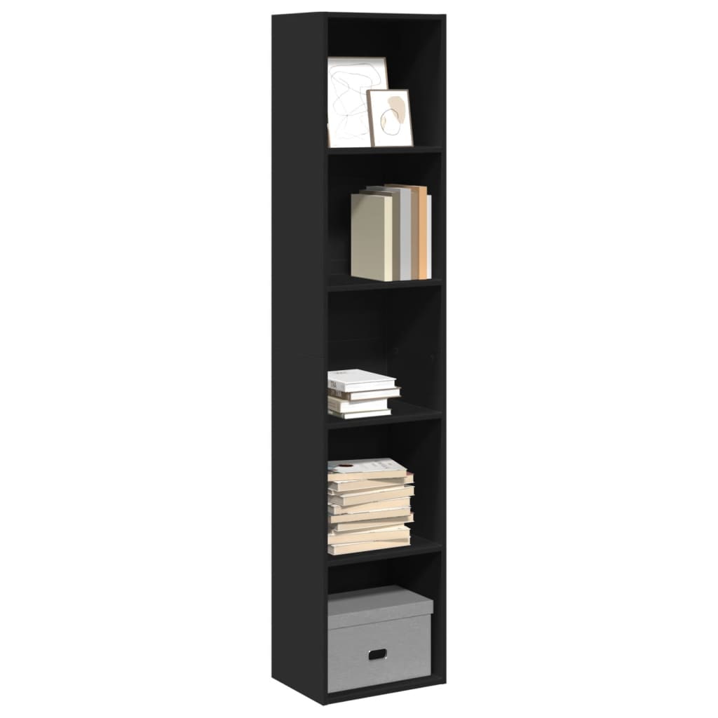 foto del prodotto vidaxl libreria nera 40x30x189 cm in legno multistrato