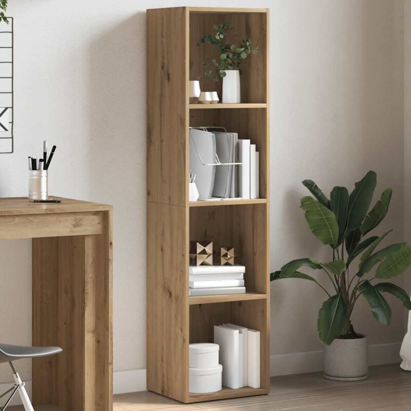 foto del prodotto vidaxl libreria rovere artigianale 36x30x143 cm legno multistrato