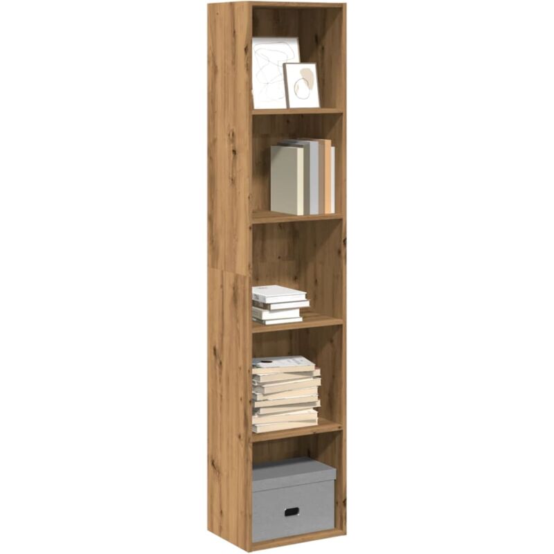 foto del prodotto vidaxl libreria rovere artigianale 40x30x189 cm in legno multistrato
