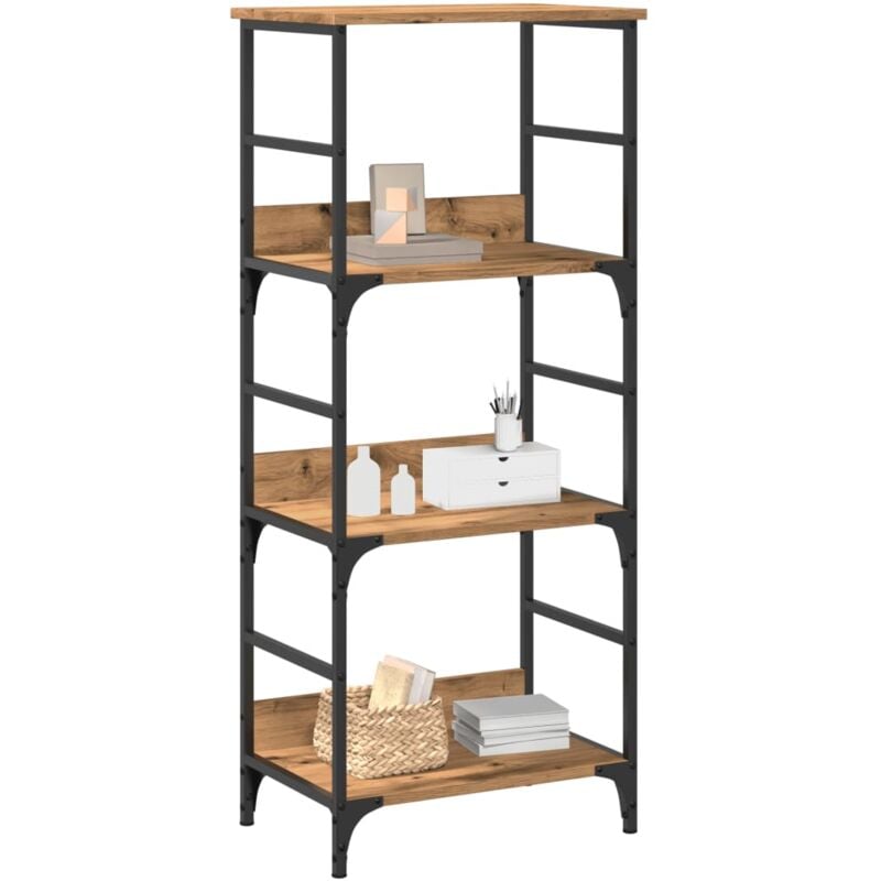 foto del prodotto vidaxl libreria rovere artigianale 50x33x117,5 cm legno multistrato