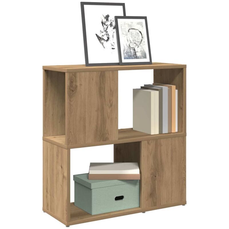 foto del prodotto vidaxl libreria rovere artigianale 60x24x63 cm legno multistrato