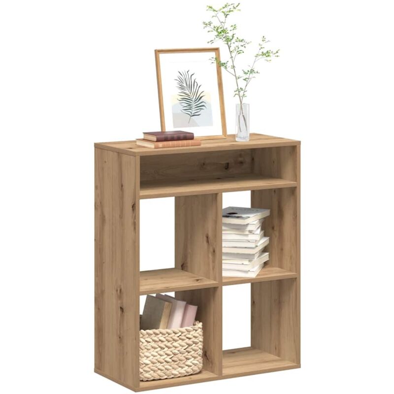 foto del prodotto vidaxl libreria rovere artigianale 66x31x80 cm legno multistrato