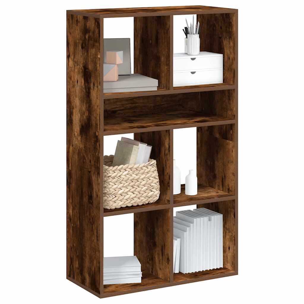 foto del prodotto vidaxl libreria rovere fumo 66x31x112 cm in legno multistrato