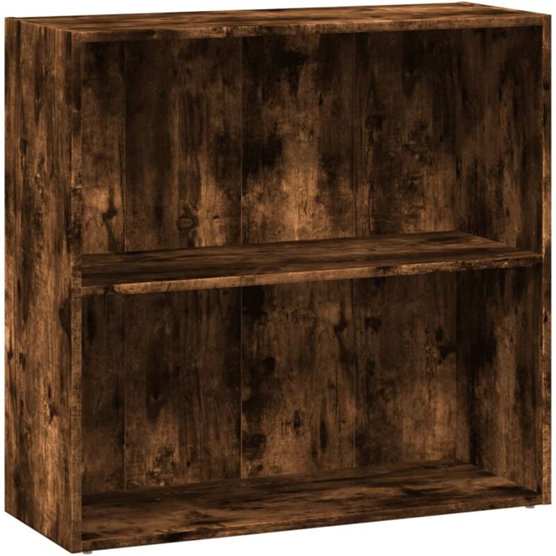 foto del prodotto vidaxl libreria rovere fumo 80x30x77 cm in legno multistrato