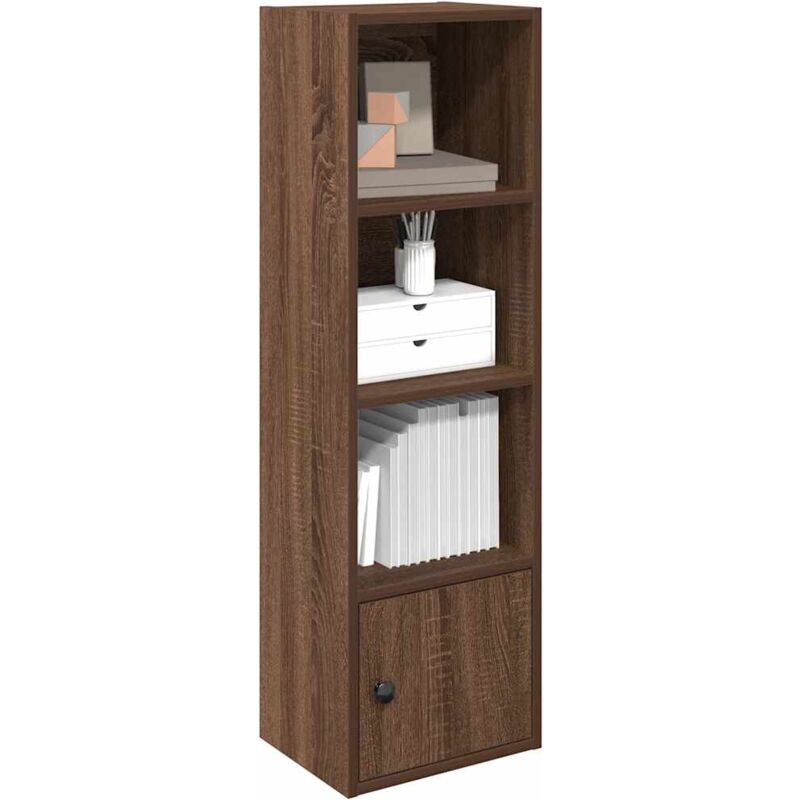 foto del prodotto vidaxl libreria rovere marrone 31x24x102 cm in legno multistrato