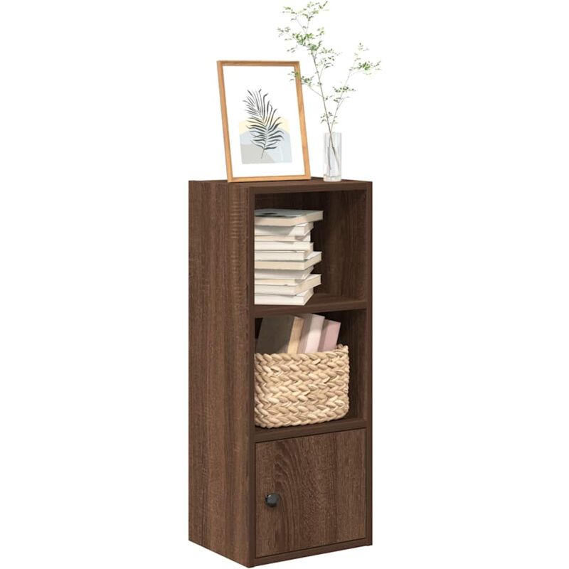 foto del prodotto vidaxl libreria rovere marrone 31x24x77 cm in legno multistrato