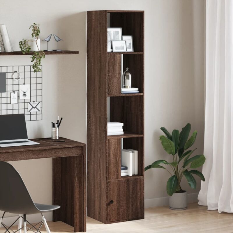 foto del prodotto vidaxl libreria rovere marrone 40x36x189 cm in legno multistrato