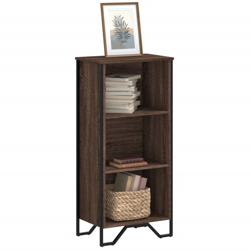 foto del prodotto vidaxl libreria rovere marrone 50x31x106 cm in legno multistrato