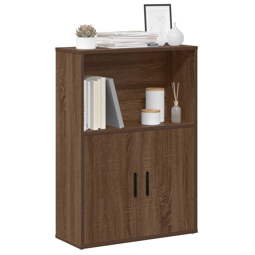 foto del prodotto vidaxl libreria rovere marrone 60x24x85 cm in legno multistrato