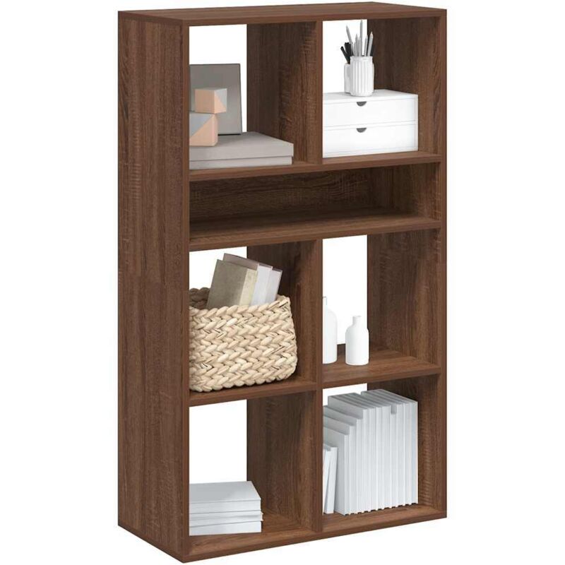 foto del prodotto vidaxl - libreria rovere marrone 66x31x112 cm in legno multistrato
