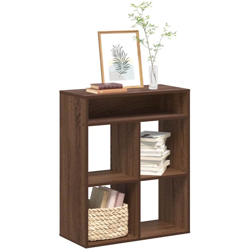 foto del prodotto vidaxl libreria rovere marrone 66x31x80 cm in legno multistrato