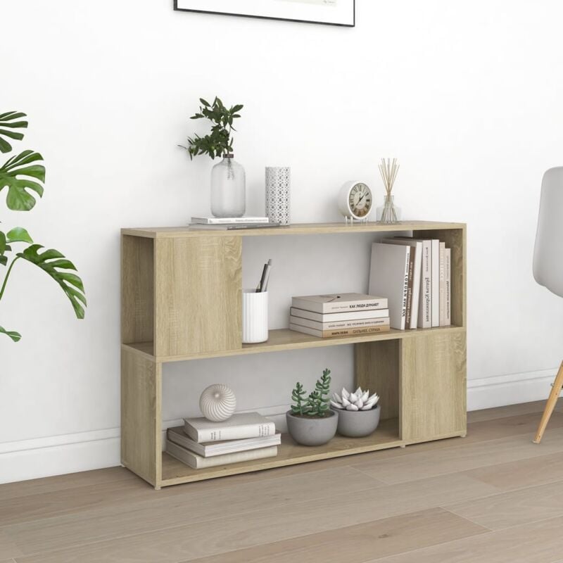 foto del prodotto vidaxl - libreria rovere sonoma 100x24x63 cm in truciolato