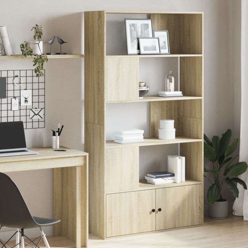 foto del prodotto vidaxl libreria rovere sonoma 100x36x189 cm in legno multistrato