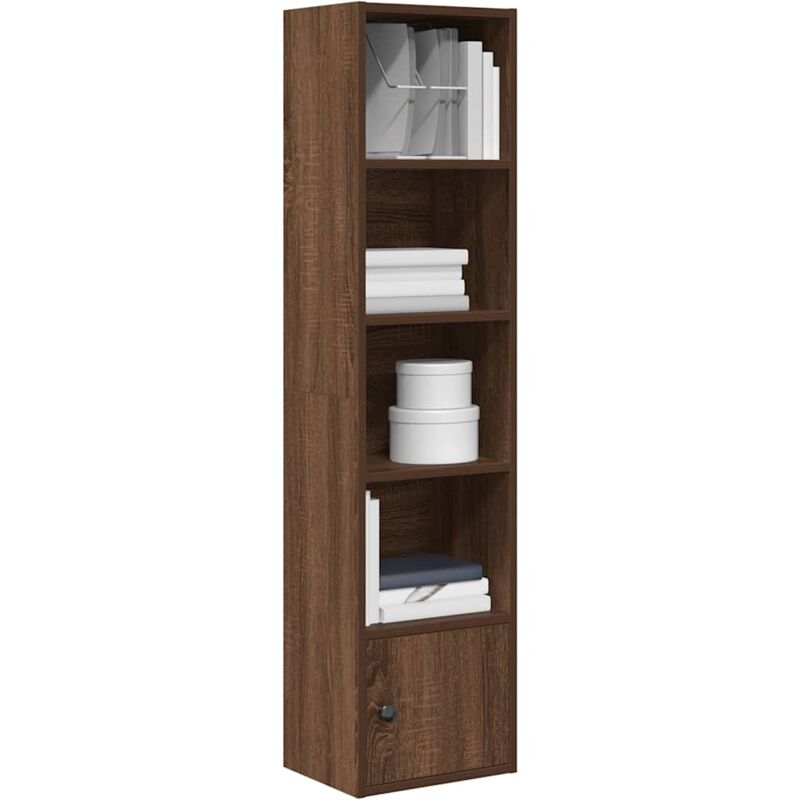 foto del prodotto vidaxl libreria rovere sonoma 31x24x127 cm in legno multistrato