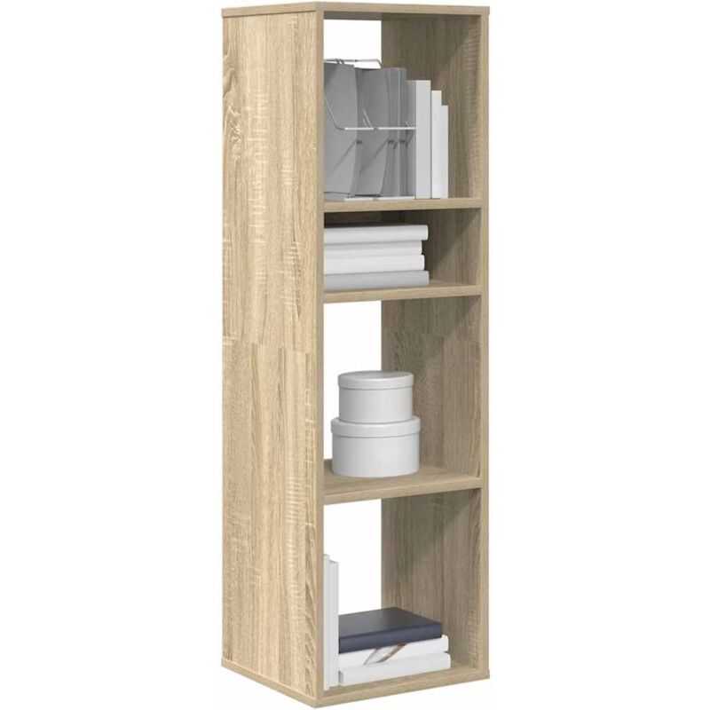foto del prodotto vidaxl libreria rovere sonoma 34x31x112 cm in legno multistrato