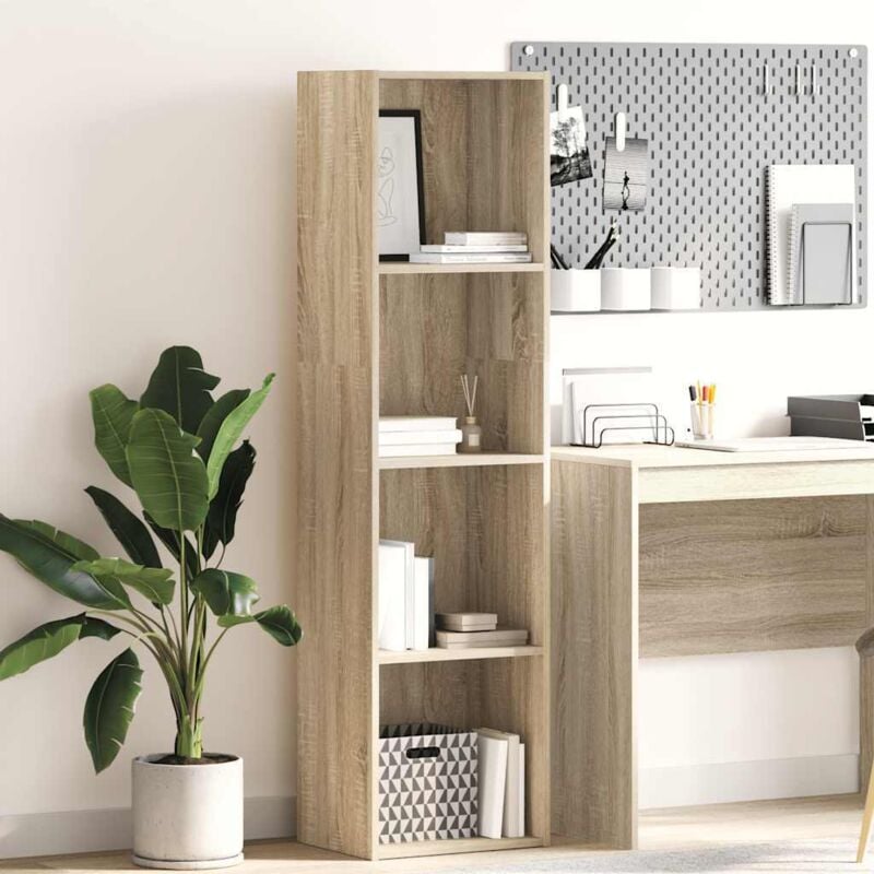 foto del prodotto vidaxl libreria rovere sonoma 40x30x152 cm in legno multistrato