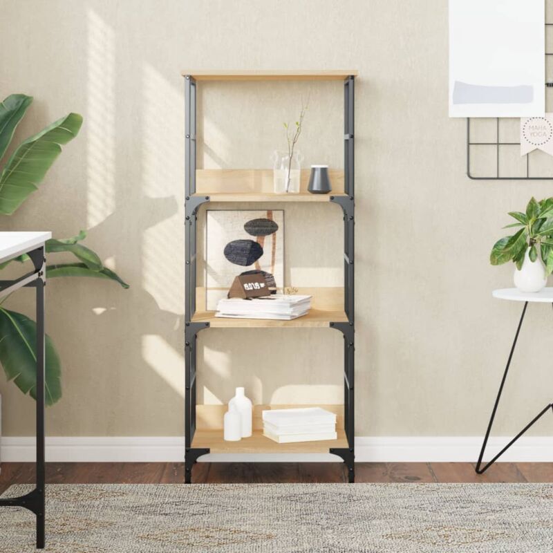 foto del prodotto vidaxl libreria rovere sonoma 50x33x117,5 cm in legno multistrato