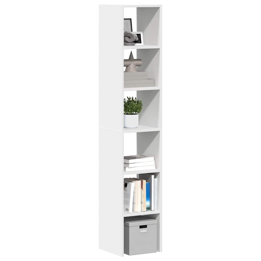 foto del prodotto vidaxl librerie 2 pz impilabili bianchi 30x30x80 cm legno multistrato