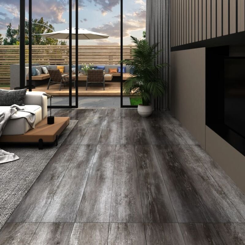 foto del prodotto vidaxl listoni autoadesivi in pvc 5,21 m 2 mm legno a strisce