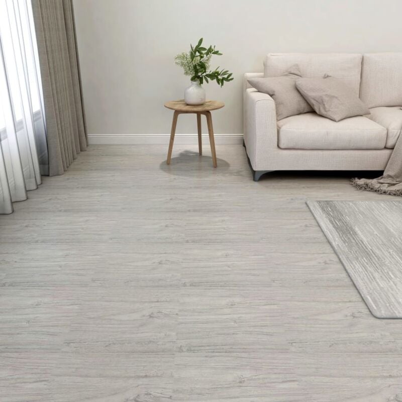 foto del prodotto vidaxl listoni pavimenti autoadesivi 55 pz in pvc 5,11m grigio chiaro