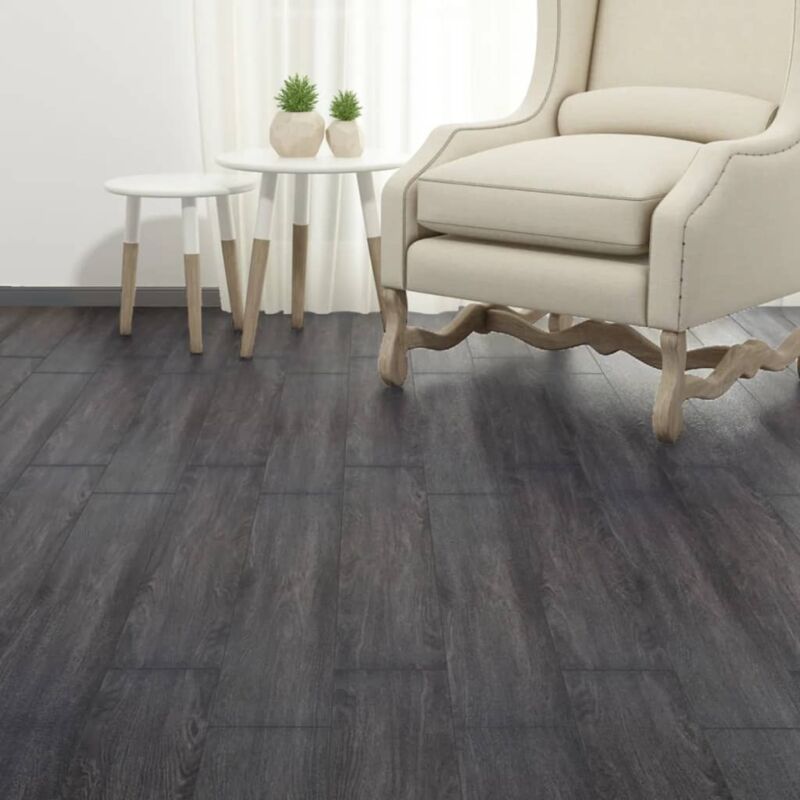 foto del prodotto vidaxl listoni pavimento autoadesivi pvc 2,51m 2mm bianco e nero