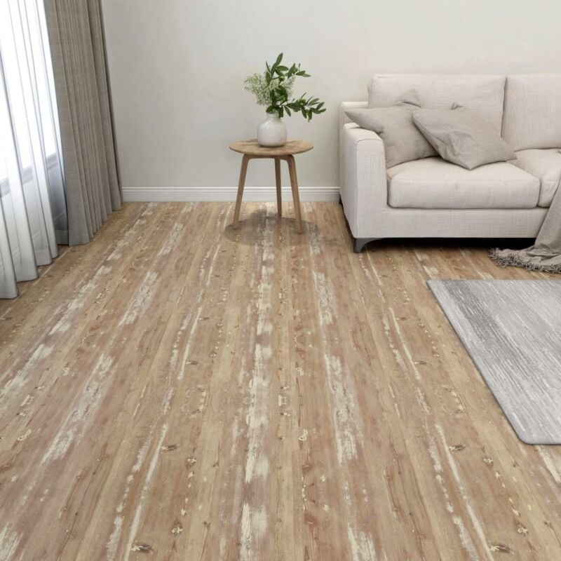 foto del prodotto vidaxl listoni per pavimenti autoadesivi 55 pz in pvc 5,11 m marroni 123565