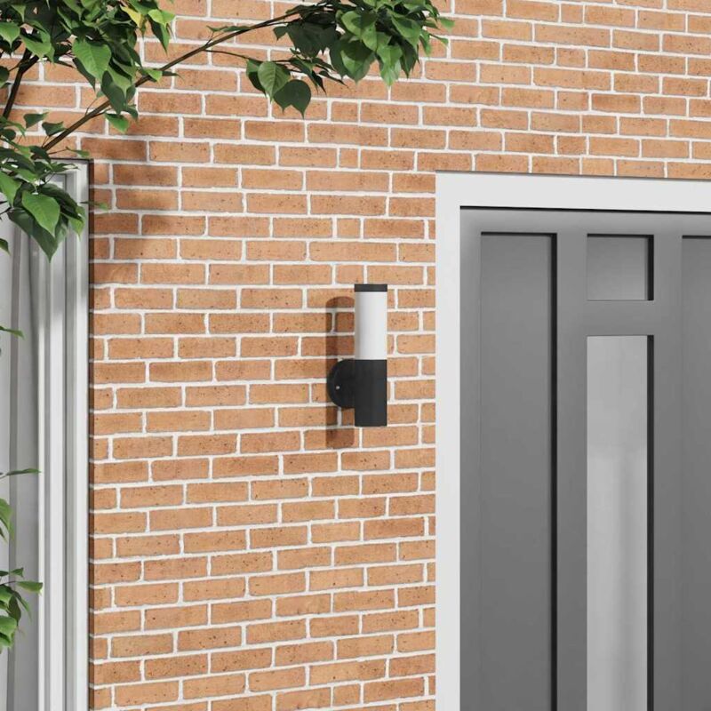 foto del prodotto vidaxl luce da parete da esterno nera acciaio inossidabile ip44