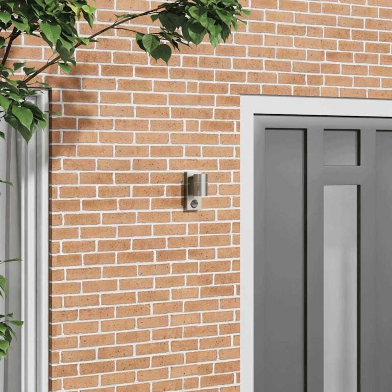 foto del prodotto vidaxl luce da parete esterna con sensore acciaio inox ip44