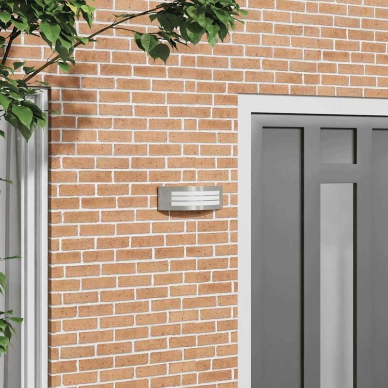 foto del prodotto vidaxl luce da parete esterno argento acciaio inox ip44